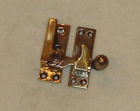 Antique Beehive brass sash window lock by W Tonks & Co.